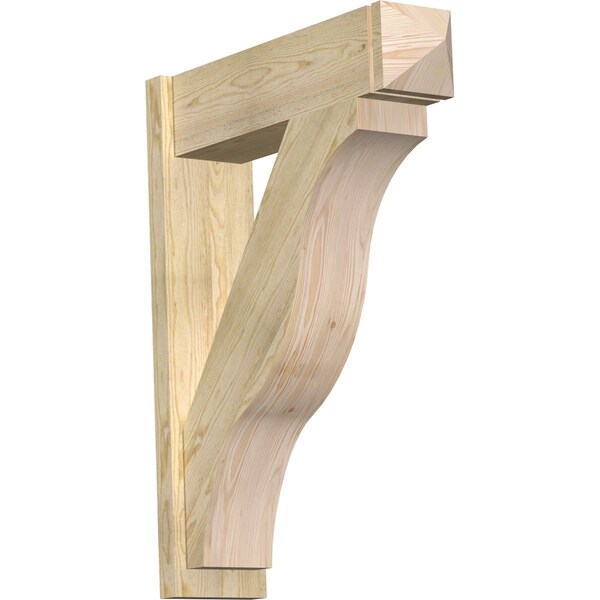 Ekena Millwork Funston Rough Sawn Arts and Crafts Outlooker, Douglas Fir, 8"W x 30"D x 38"H OUT08X30X38FST03RDF - main